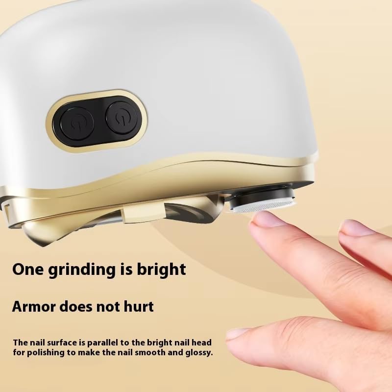 2-in-1 Electric Nail Clipper – Rechargeable Automatic Nail Trimmer with Curved Blade, Quiet & Safe for Babies, Kids & Adults, Portable Nail Care Tool (3 Colors)